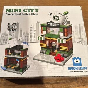 Brick Loot Building Set Mini City Overpriced Coffee Shop